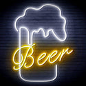 ADVPRO Beer Mud Ultra-Bright LED Neon Sign fn-i4125 - White & Golden Yellow