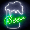 ADVPRO Beer Mud Ultra-Bright LED Neon Sign fn-i4125 - White & Green