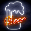ADVPRO Beer Mud Ultra-Bright LED Neon Sign fn-i4125 - White & Orange