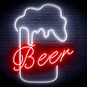 ADVPRO Beer Mud Ultra-Bright LED Neon Sign fn-i4125 - White & Red