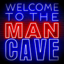 ADVPRO Welcome to the Man Cave Signage Ultra-Bright LED Neon Sign fn-i4126 - Blue & Red