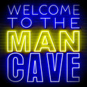 ADVPRO Welcome to the Man Cave Signage Ultra-Bright LED Neon Sign fn-i4126 - Blue & Yellow