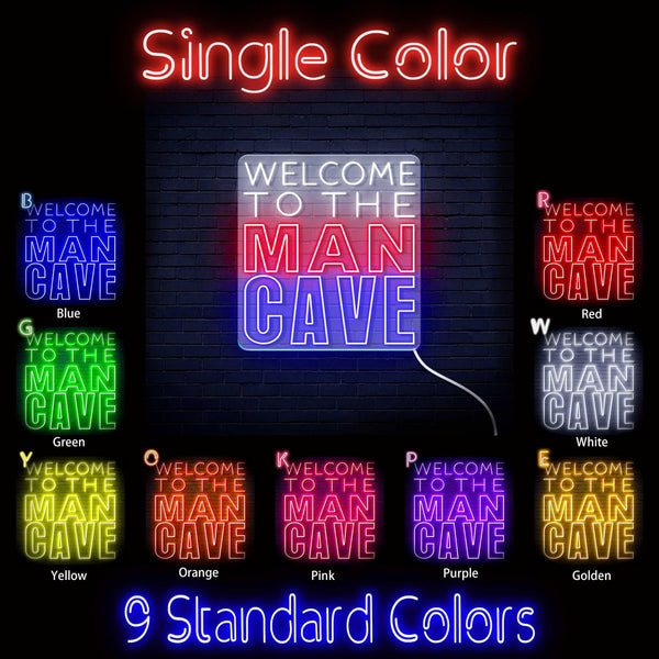 ADVPRO Welcome to the Man Cave Signage Ultra-Bright LED Neon Sign fn-i4126 - Classic