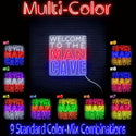 ADVPRO Welcome to the Man Cave Signage Ultra-Bright LED Neon Sign fn-i4126 - Multi-Color
