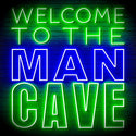 ADVPRO Welcome to the Man Cave Signage Ultra-Bright LED Neon Sign fn-i4126 - Green & Blue