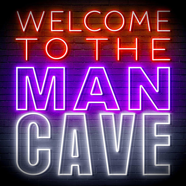 ADVPRO Welcome to the Man Cave Signage Ultra-Bright LED Neon Sign fn-i4126 - Multi-Color 3