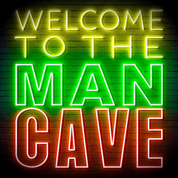 ADVPRO Welcome to the Man Cave Signage Ultra-Bright LED Neon Sign fn-i4126 - Multi-Color 5