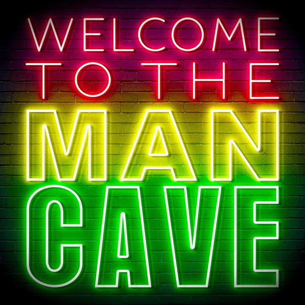 ADVPRO Welcome to the Man Cave Signage Ultra-Bright LED Neon Sign fn-i4126 - Multi-Color 6