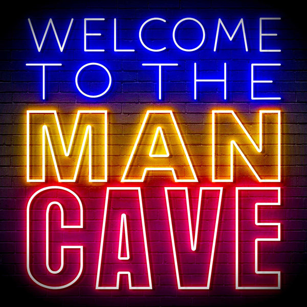 ADVPRO Welcome to the Man Cave Signage Ultra-Bright LED Neon Sign fn-i4126 - Multi-Color 8
