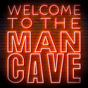 ADVPRO Welcome to the Man Cave Signage Ultra-Bright LED Neon Sign fn-i4126 - Orange
