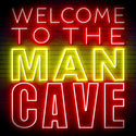 ADVPRO Welcome to the Man Cave Signage Ultra-Bright LED Neon Sign fn-i4126 - Red & Yellow