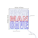 ADVPRO Welcome to the Man Cave Signage Ultra-Bright LED Neon Sign fn-i4126 - Size