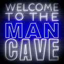 ADVPRO Welcome to the Man Cave Signage Ultra-Bright LED Neon Sign fn-i4126 - White & Blue