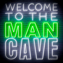 ADVPRO Welcome to the Man Cave Signage Ultra-Bright LED Neon Sign fn-i4126 - White & Green