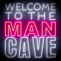 ADVPRO Welcome to the Man Cave Signage Ultra-Bright LED Neon Sign fn-i4126 - White & Pink