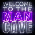 ADVPRO Welcome to the Man Cave Signage Ultra-Bright LED Neon Sign fn-i4126 - White & Purple