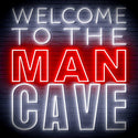 ADVPRO Welcome to the Man Cave Signage Ultra-Bright LED Neon Sign fn-i4126 - White & Red