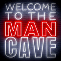 ADVPRO Welcome to the Man Cave Signage Ultra-Bright LED Neon Sign fn-i4126 - White & Red