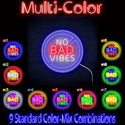 ADVPRO No Bad Vibes Signage Ultra-Bright LED Neon Sign fn-i4136 - Multi-Color