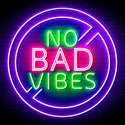 ADVPRO No Bad Vibes Signage Ultra-Bright LED Neon Sign fn-i4136 - Multi-Color 5