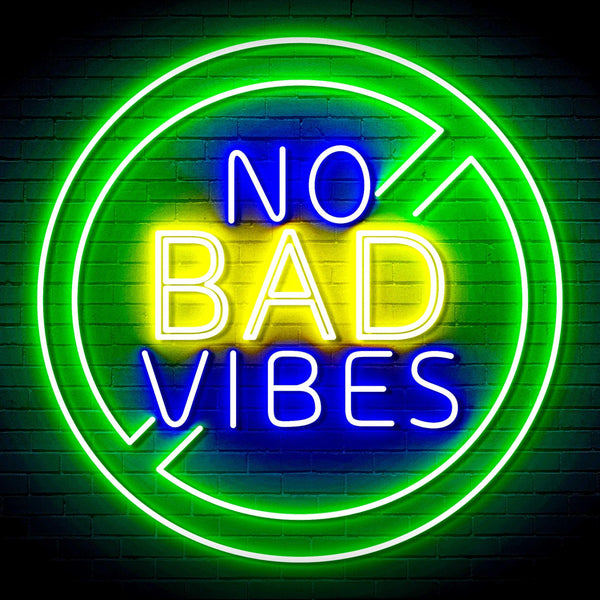 ADVPRO No Bad Vibes Signage Ultra-Bright LED Neon Sign fn-i4136 - Multi-Color 8