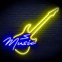 ADVPRO Music with Guitar Ultra-Bright LED Neon Sign fn-i4140 - Blue & Yellow