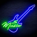 ADVPRO Music with Guitar Ultra-Bright LED Neon Sign fn-i4140 - Green & Blue