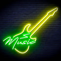 ADVPRO Music with Guitar Ultra-Bright LED Neon Sign fn-i4140 - Green & Yellow
