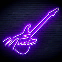 ADVPRO Music with Guitar Ultra-Bright LED Neon Sign fn-i4140 - Purple