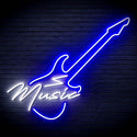 ADVPRO Music with Guitar Ultra-Bright LED Neon Sign fn-i4140 - White & Blue