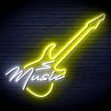 ADVPRO Music with Guitar Ultra-Bright LED Neon Sign fn-i4140 - White & Yellow