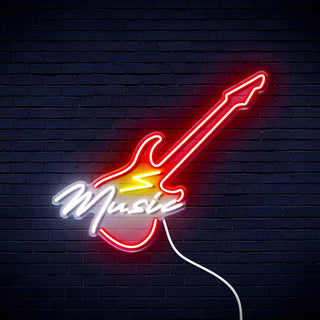 ADVPRO Music with Guitar Ultra-Bright LED Neon Sign fn-i4140