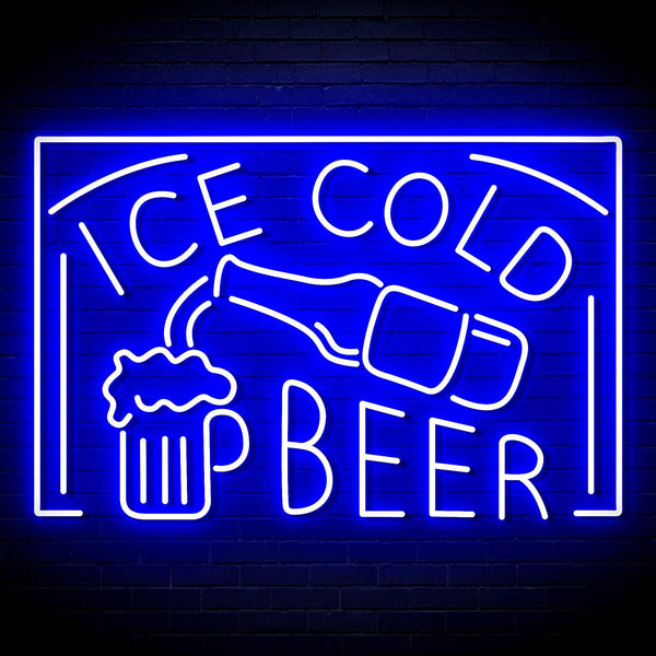 ADVPRO ICE COLD BEER Signage Ultra-Bright LED Neon Sign fn-i4157 - Blue