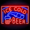 ADVPRO ICE COLD BEER Signage Ultra-Bright LED Neon Sign fn-i4157 - Blue & Red