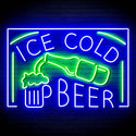 ADVPRO ICE COLD BEER Signage Ultra-Bright LED Neon Sign fn-i4157 - Green & Blue