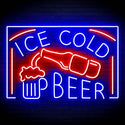 ADVPRO ICE COLD BEER Signage Ultra-Bright LED Neon Sign fn-i4157 - Red & Blue