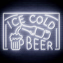 ADVPRO ICE COLD BEER Signage Ultra-Bright LED Neon Sign fn-i4157 - White