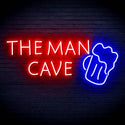 ADVPRO The Man Cave with Beer Mug Signage Ultra-Bright LED Neon Sign fn-i4162 - Blue & Red