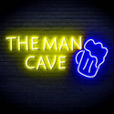 ADVPRO The Man Cave with Beer Mug Signage Ultra-Bright LED Neon Sign fn-i4162 - Blue & Yellow