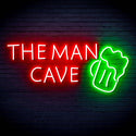 ADVPRO The Man Cave with Beer Mug Signage Ultra-Bright LED Neon Sign fn-i4162 - Green & Red