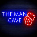 ADVPRO The Man Cave with Beer Mug Signage Ultra-Bright LED Neon Sign fn-i4162 - Red & Blue