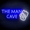 ADVPRO The Man Cave with Beer Mug Signage Ultra-Bright LED Neon Sign fn-i4162 - White & Blue