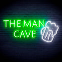 ADVPRO The Man Cave with Beer Mug Signage Ultra-Bright LED Neon Sign fn-i4162 - White & Green