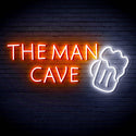 ADVPRO The Man Cave with Beer Mug Signage Ultra-Bright LED Neon Sign fn-i4162 - White & Orange