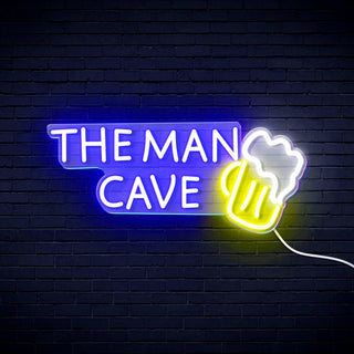ADVPRO The Man Cave with Beer Mug Signage Ultra-Bright LED Neon Sign fn-i4162