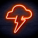 ADVPRO Cloud and Lighting bolt Ultra-Bright LED Neon Sign fnu0003 - Orange