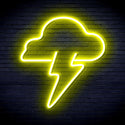 ADVPRO Cloud and Lighting bolt Ultra-Bright LED Neon Sign fnu0003 - Yellow