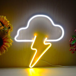 ADVPRO Cloud and Lighting bolt Ultra-Bright LED Neon Sign fnu0003