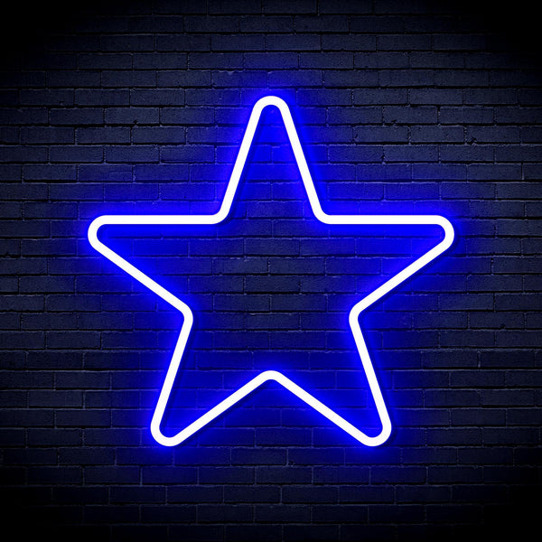 ADVPRO Star Ultra-Bright LED Neon Sign fnu0006 - Blue