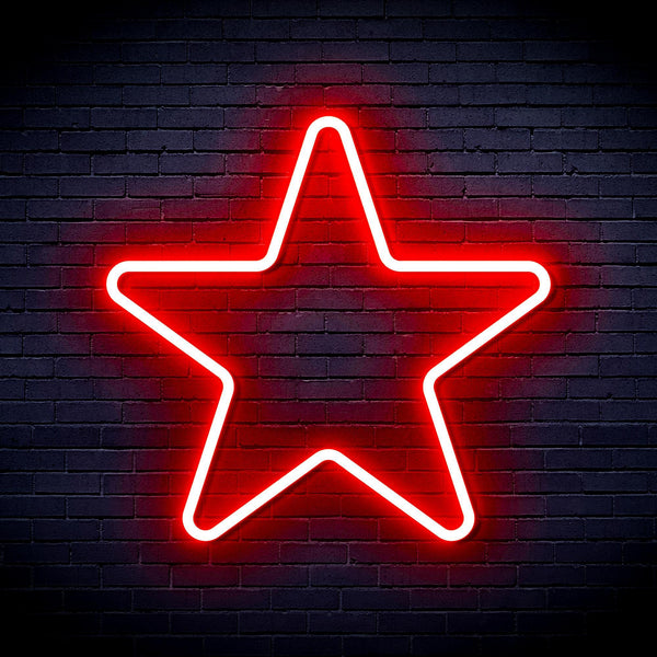 ADVPRO Star Ultra-Bright LED Neon Sign fnu0006 - Red
